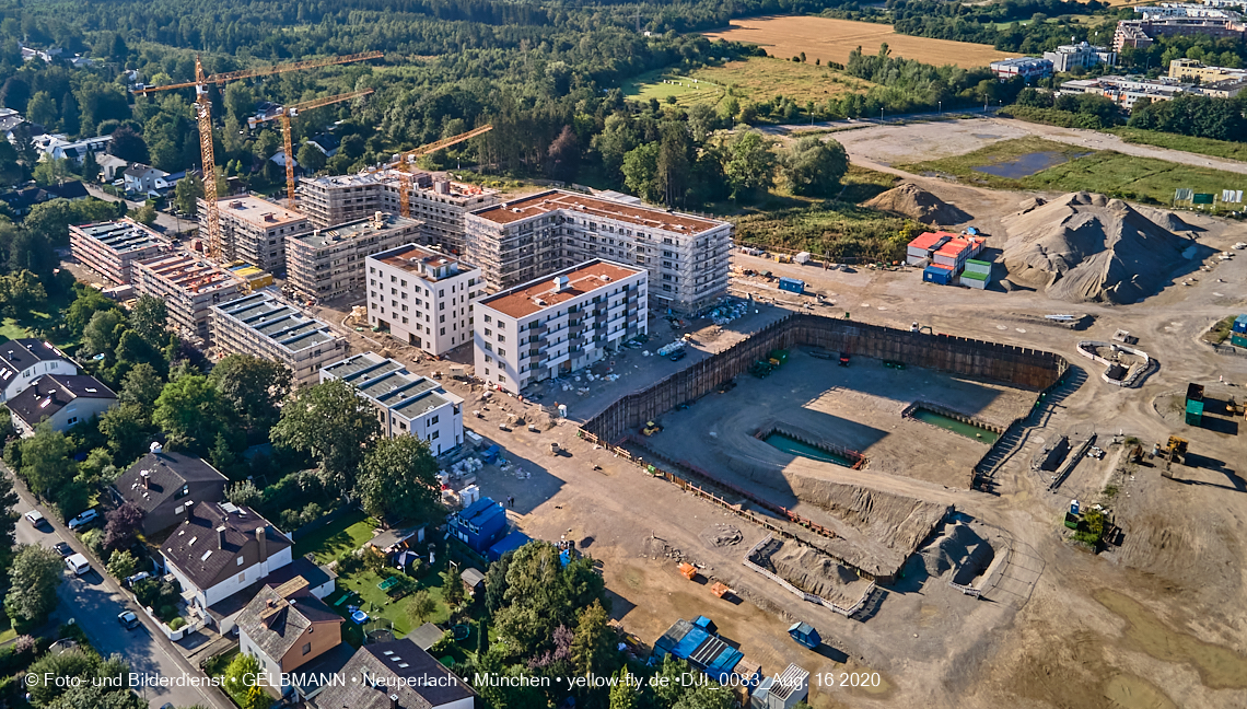 16.08.2020 - Baustelle Alexisquartier in Neuperlach