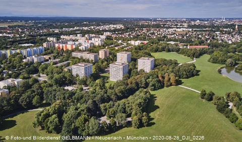 28.08.2020 - Ostpark mit Umgebung und Blick auf das Marx-Zentrum