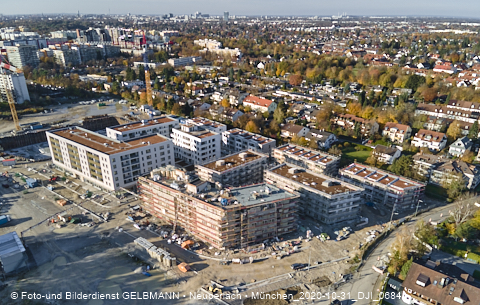31.10.2020 - DEMOS-Baustelle und BayernHeim-Baustelle Alexiqauartier in Neuperlach