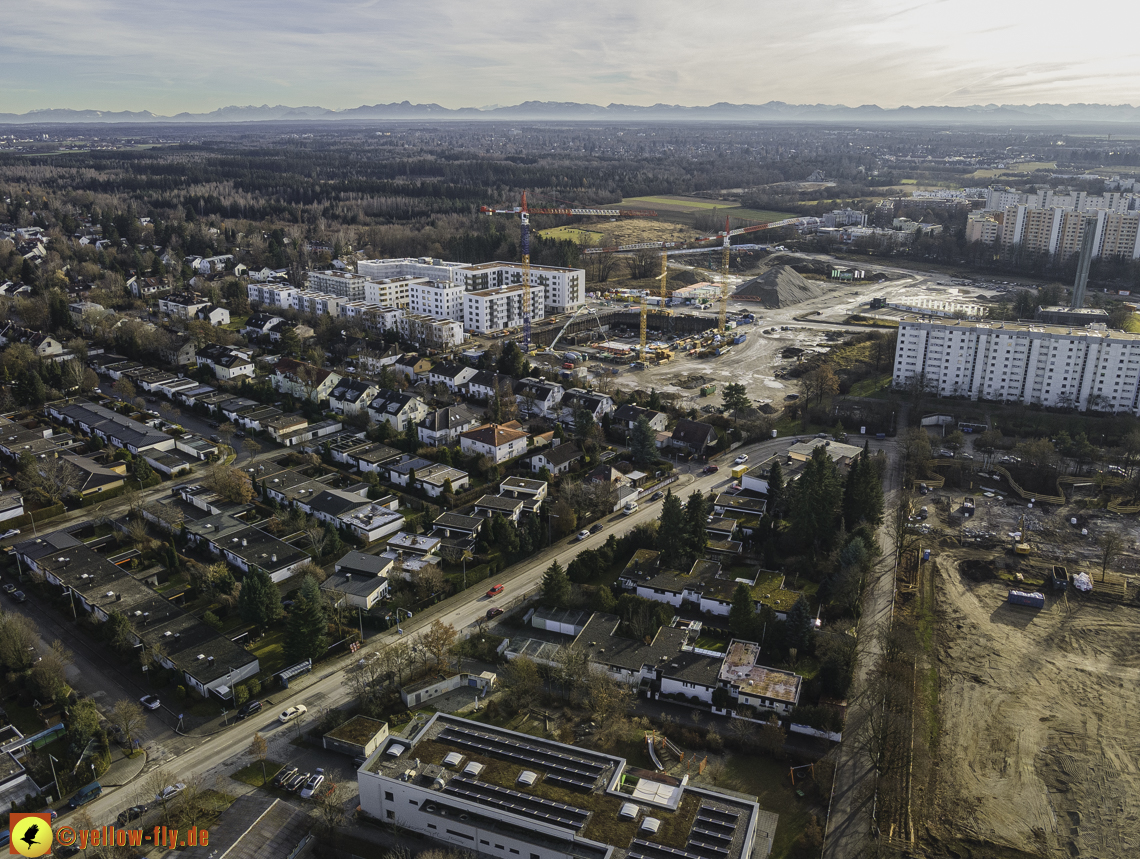 14.12.2020 - Baustelle Alexisquartier und PandionVerde in Neuperlach