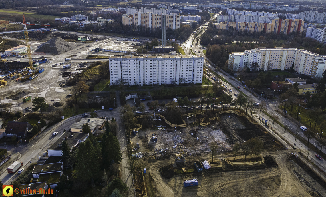 14.12.2020 - Baustelle zur Grundschule am Karl-Marx-Ring in Neuperlach