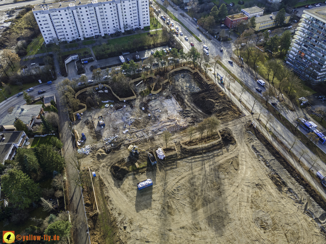 14.12.2020 - Baustelle zur Grundschule am Karl-Marx-Ring in Neuperlach