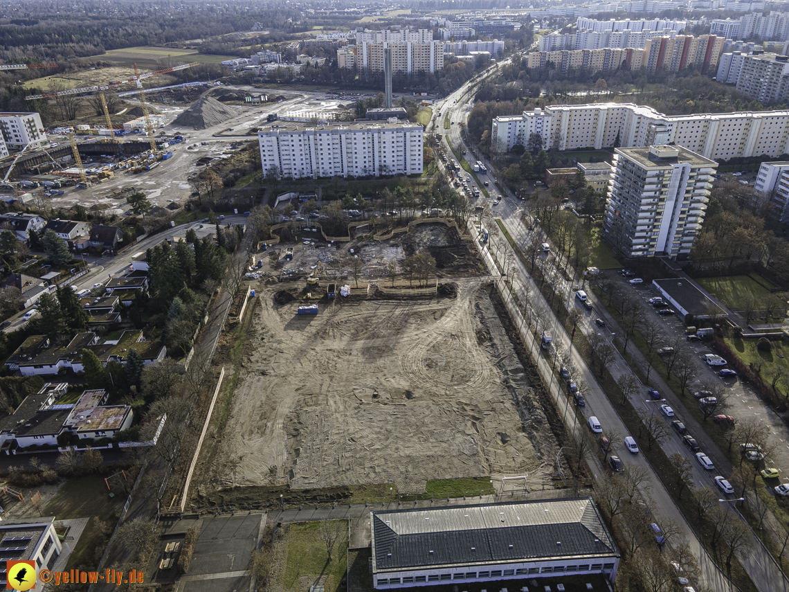 14.12.2020 - Baustelle zur Grundschule am Karl-Marx-Ring in Neuperlach