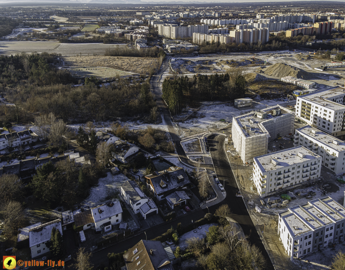 31.12.2020 - Baustelle Alexisquartier und PandionVerde in Neuperlach