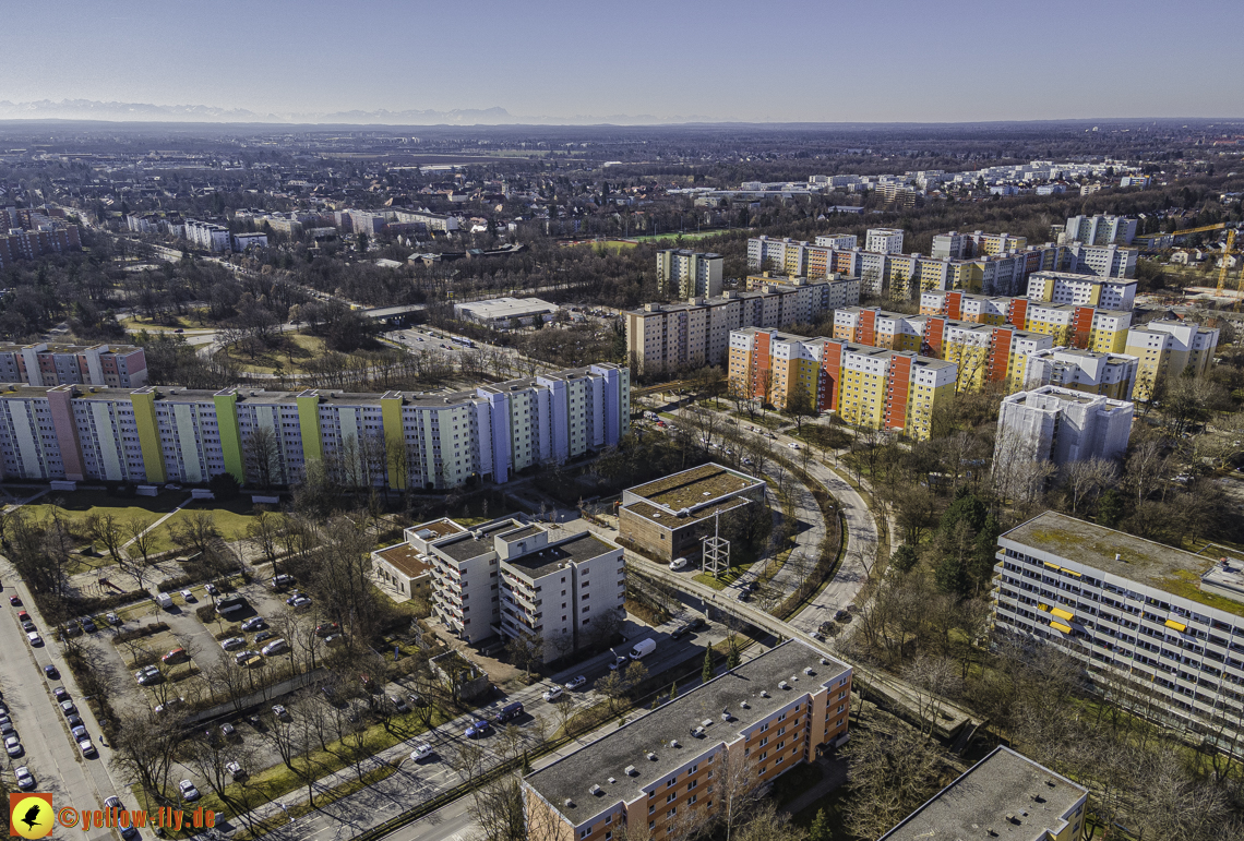 01.03.2021 - Neuperlach mit Quiddezentrum dem Ostpark und Festspielhaus