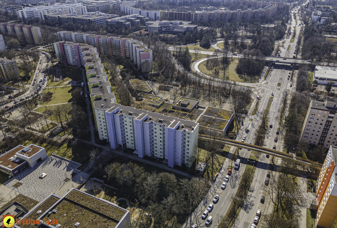 01.03.2021 - Neuperlach mit Quiddezentrum dem Ostpark und Festspielhaus