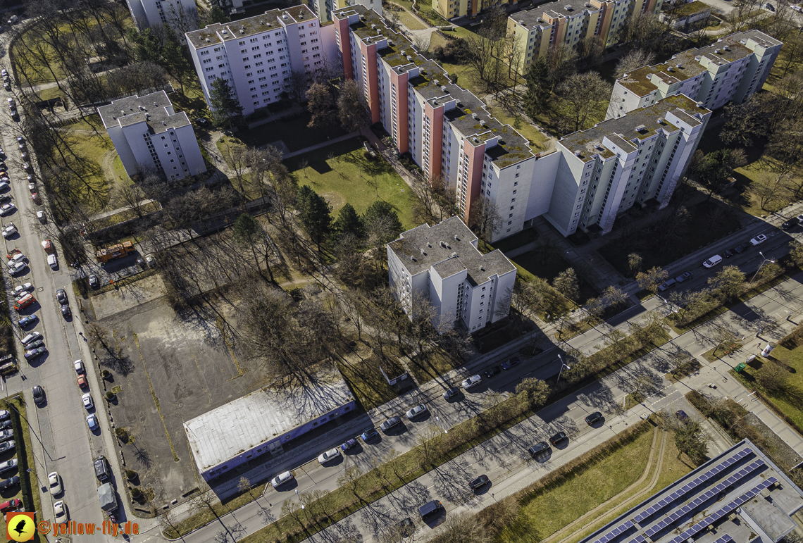 01.03.2021 - Neuperlach mit Quiddezentrum dem Ostpark und Festspielhaus