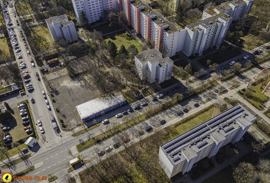 01.03.2021 - Neuperlach mit Quiddezentrum dem Ostpark und Festspielhaus