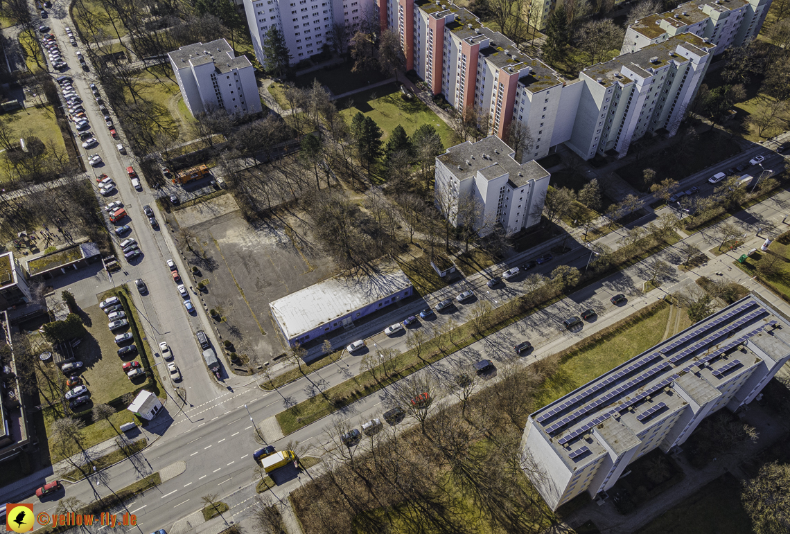 01.03.2021 - Neuperlach mit Quiddezentrum dem Ostpark und Festspielhaus