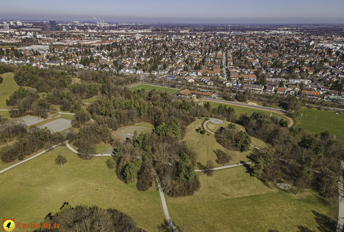 01.03.2021 - Neuperlach mit Quiddezentrum dem Ostpark und Festspielhaus