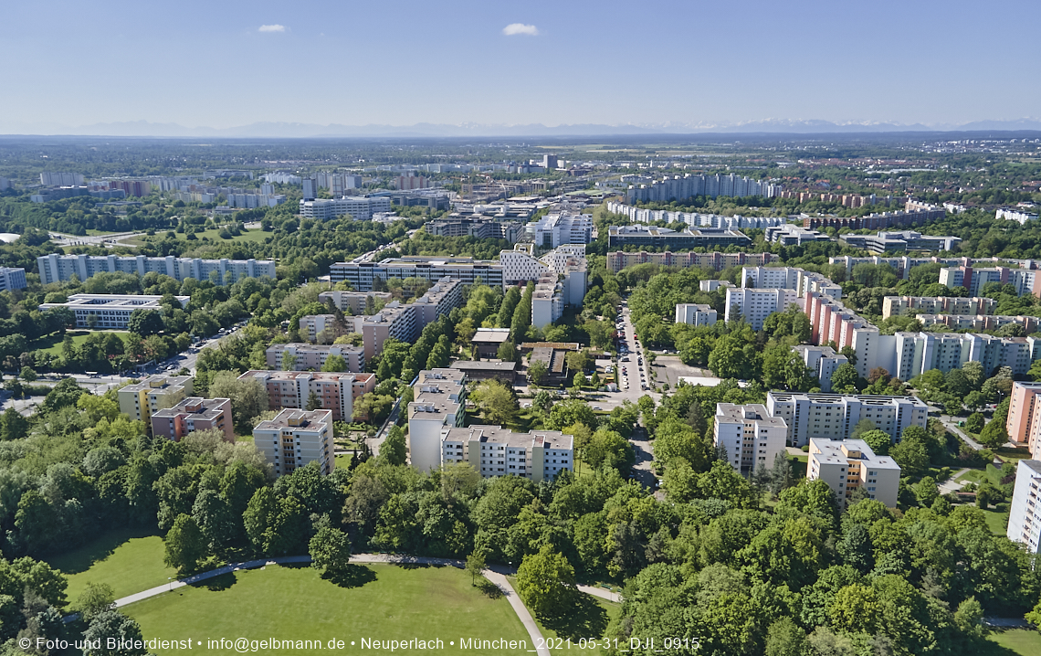 Wohnring und Plrettzentrum in Neuperlach