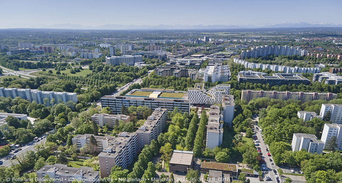 Wohnring und Plrettzentrum in Neuperlach