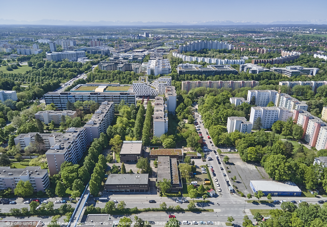 Wohnring und Plrettzentrum in Neuperlach
