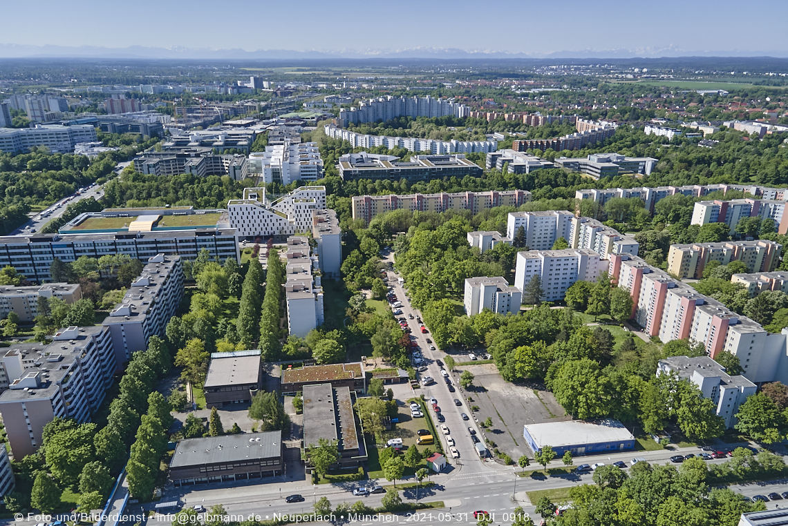 Wohnring und Plrettzentrum in Neuperlach