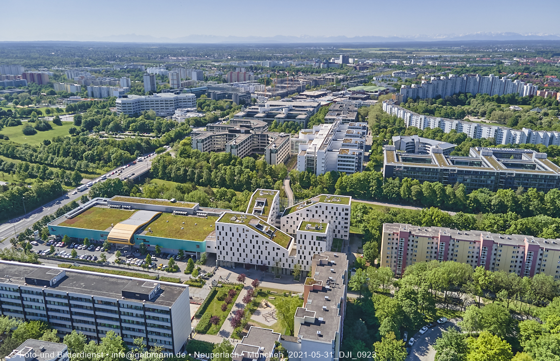 Wohnring und Plrettzentrum in Neuperlach