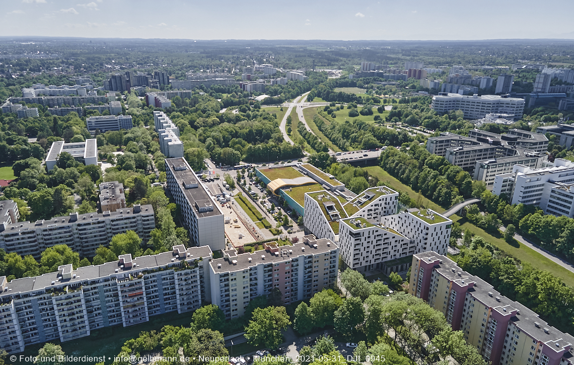 Wohnring und Plrettzentrum in Neuperlach