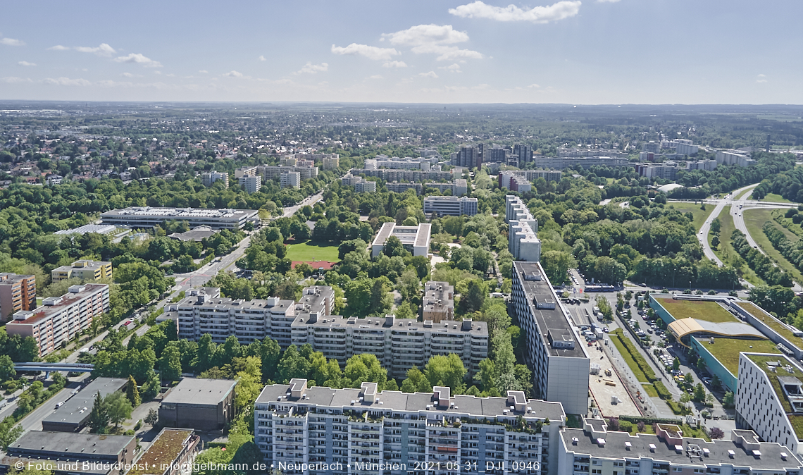 Wohnring und Plrettzentrum in Neuperlach