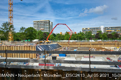 05.07.2021 - neuperlach.org.gelbmann.org zeigt aktuelle Baustellenfotos von der Grundschule am Karl-Marx-Ring in Neuperlach