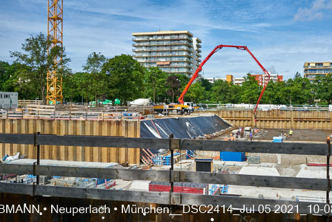 05.07.2021 - neuperlach.org.gelbmann.org zeigt aktuelle Baustellenfotos von der Grundschule am Karl-Marx-Ring in Neuperlach