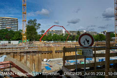05.07.2021 - neuperlach.org.gelbmann.org zeigt aktuelle Baustellenfotos von der Grundschule am Karl-Marx-Ring in Neuperlach