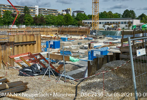 05.07.2021 - neuperlach.org.gelbmann.org zeigt aktuelle Baustellenfotos von der Grundschule am Karl-Marx-Ring in Neuperlach