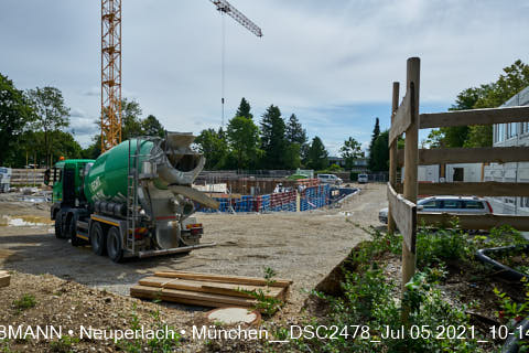 05.07.2021 - neuperlach.org.gelbmann.org zeigt aktuelle Baustellenfotos von der Grundschule am Karl-Marx-Ring in Neuperlach