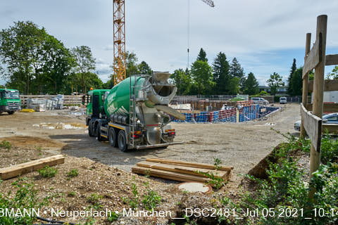 05.07.2021 - neuperlach.org.gelbmann.org zeigt aktuelle Baustellenfotos von der Grundschule am Karl-Marx-Ring in Neuperlach