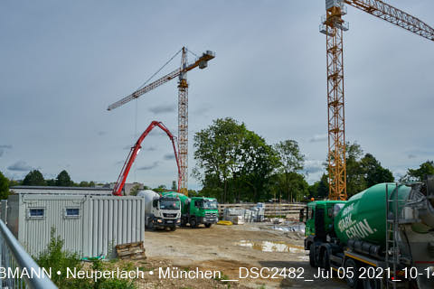 05.07.2021 - neuperlach.org.gelbmann.org zeigt aktuelle Baustellenfotos von der Grundschule am Karl-Marx-Ring in Neuperlach