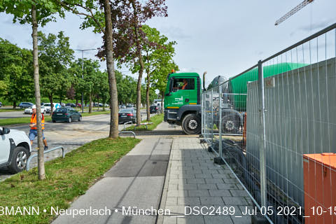 05.07.2021 - neuperlach.org.gelbmann.org zeigt aktuelle Baustellenfotos von der Grundschule am Karl-Marx-Ring in Neuperlach