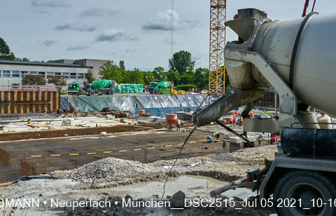 05.07.2021 - neuperlach.org.gelbmann.org zeigt aktuelle Baustellenfotos von der Grundschule am Karl-Marx-Ring in Neuperlach