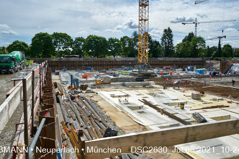 05.07.2021 - neuperlach.org.gelbmann.org zeigt aktuelle Baustellenfotos von der Grundschule am Karl-Marx-Ring in Neuperlach