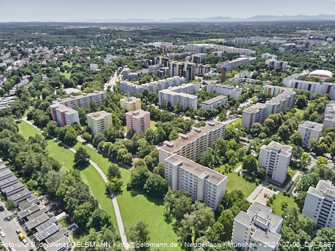 06.07.2021- Karl-Marx-Ring und Umgebung in Neuperlach
