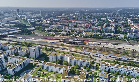 21.07.2021- Hirschgarten Stammstrecke 2 - die Brückenverschiebung