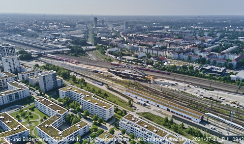 21.07.2021- Hirschgarten Stammstrecke 2 - die Brückenverschiebung