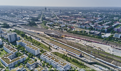 21.07.2021- Hirschgarten Stammstrecke 2 - die Brückenverschiebung