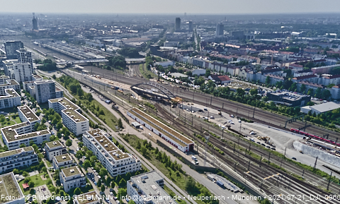 21.07.2021- Hirschgarten Stammstrecke 2 - die Brückenverschiebung