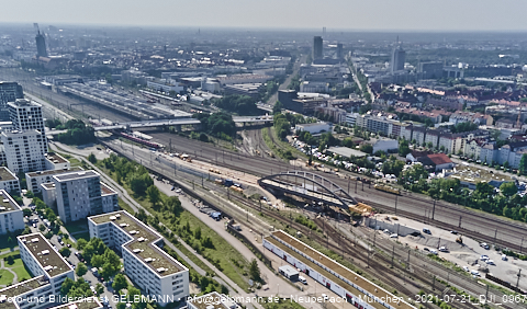 21.07.2021- Hirschgarten Stammstrecke 2 - die Brückenverschiebung