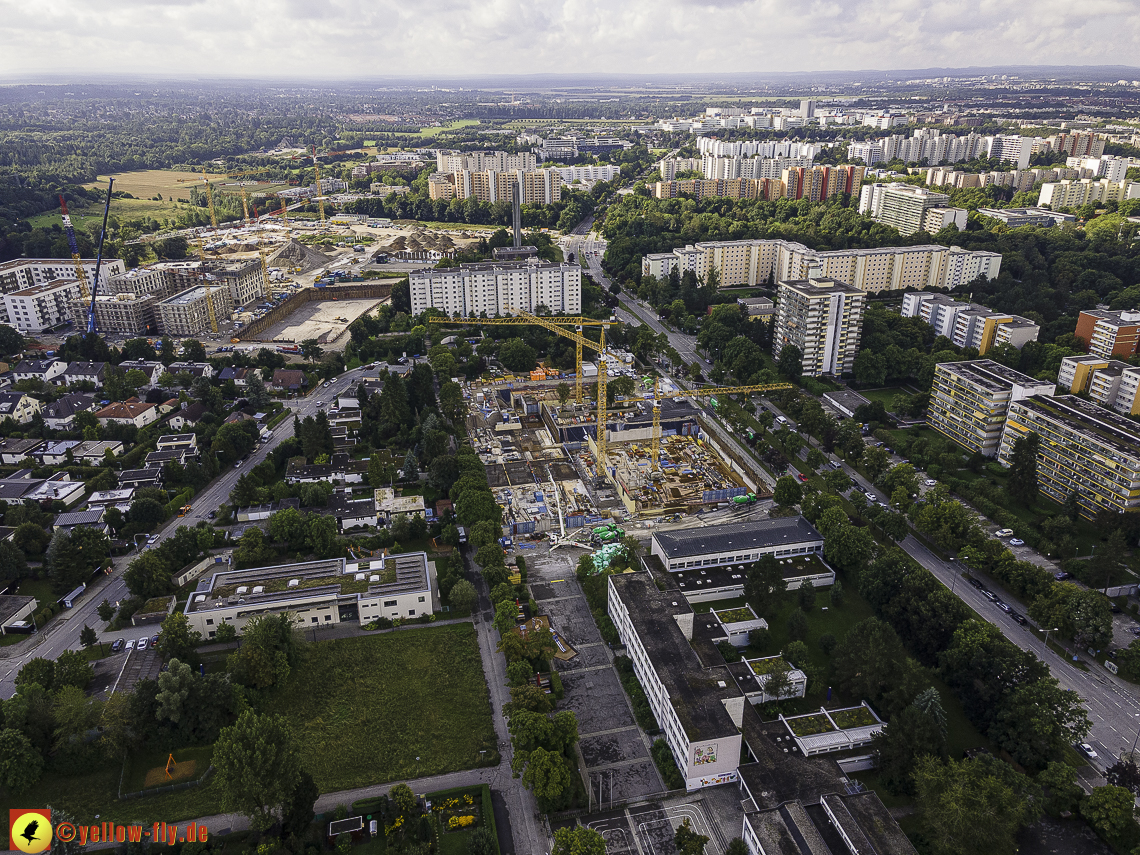 01.09.2021 - Alexisquartier und Grundschule Wohnanalge Karl-Marx-Ring in Neuperlach