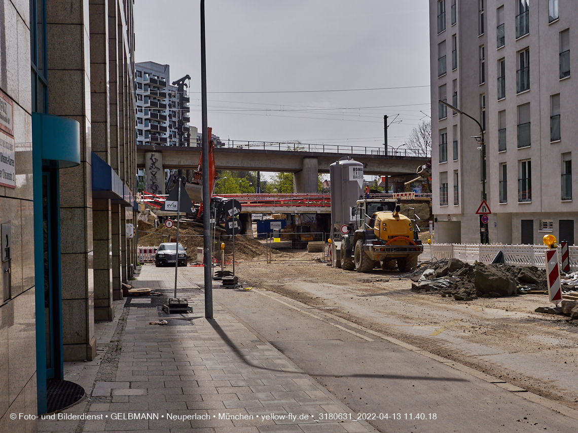 13.04.2022 - Neubau der Eisenbahnbrücke in der Balanstraße