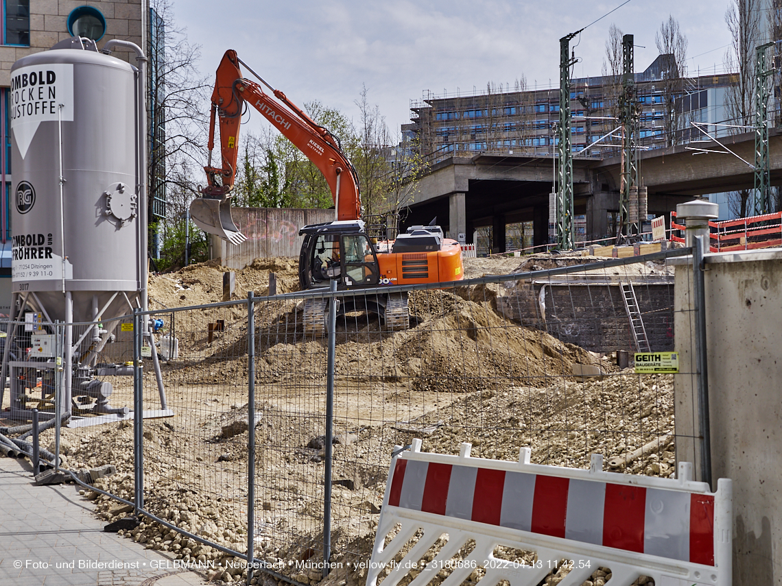 13.04.2022 - Neubau der Eisenbahnbrücke in der Balanstraße
