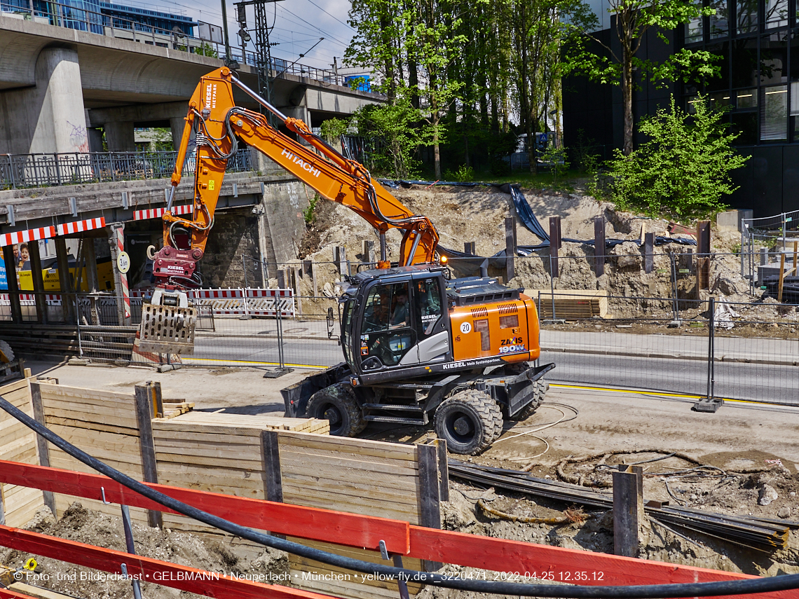 25.04.2022 - Neubau der Eisenbahnbrücke in der Balanstraße