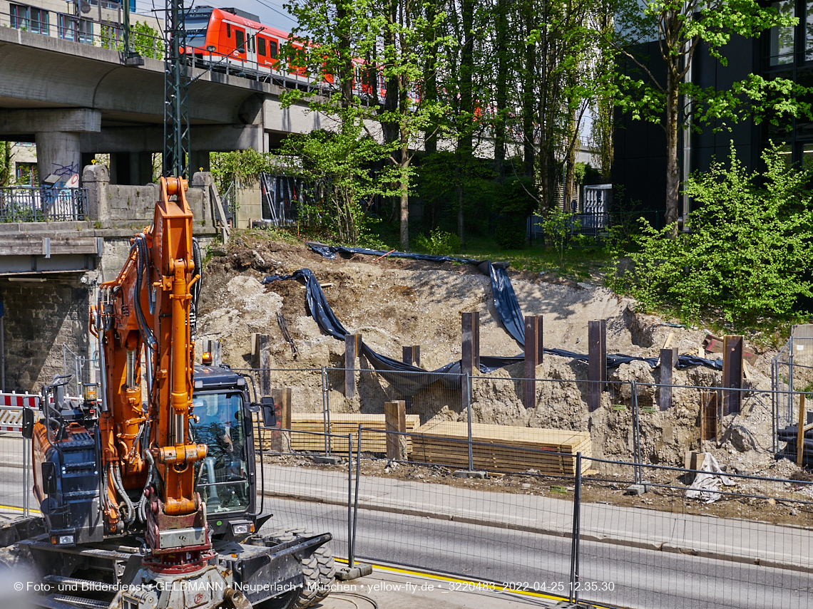 25.04.2022 - Neubau der Eisenbahnbrücke in der Balanstraße