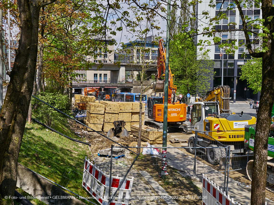 25.04.2022 - Neubau der Eisenbahnbrücke in der Balanstraße