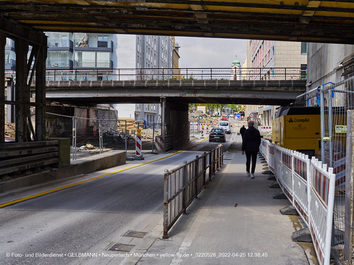 25.04.2022 - Neubau der Eisenbahnbrücke in der Balanstraße