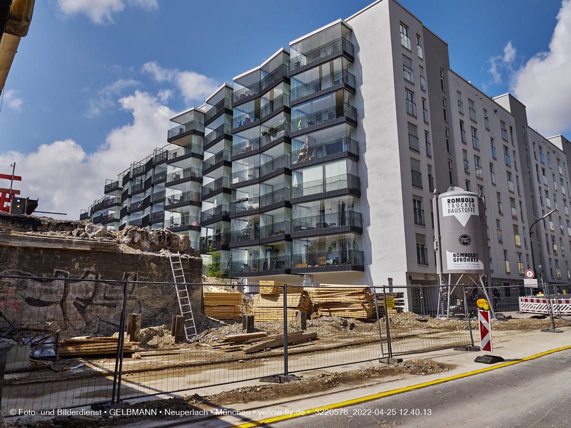 25.04.2022 - Neubau der Eisenbahnbrücke in der Balanstraße