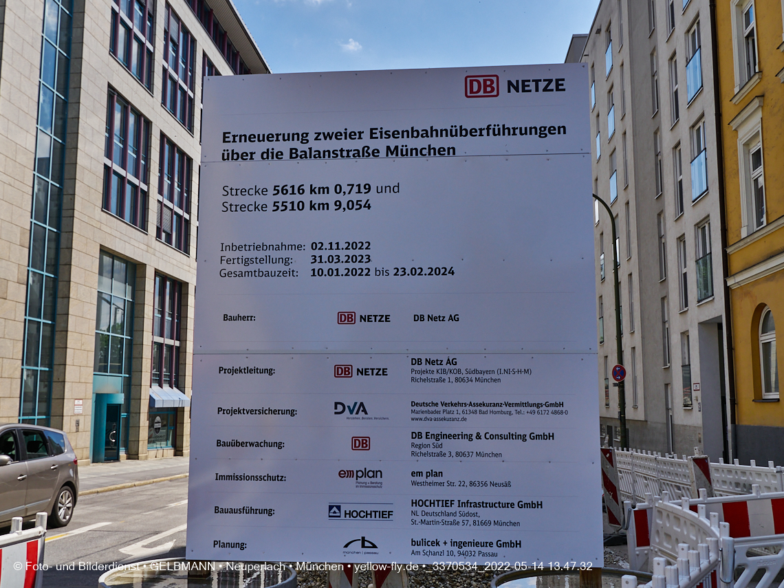 14.05.2022 - Neubau der Eisenbahnbrücke in der Balanstraße