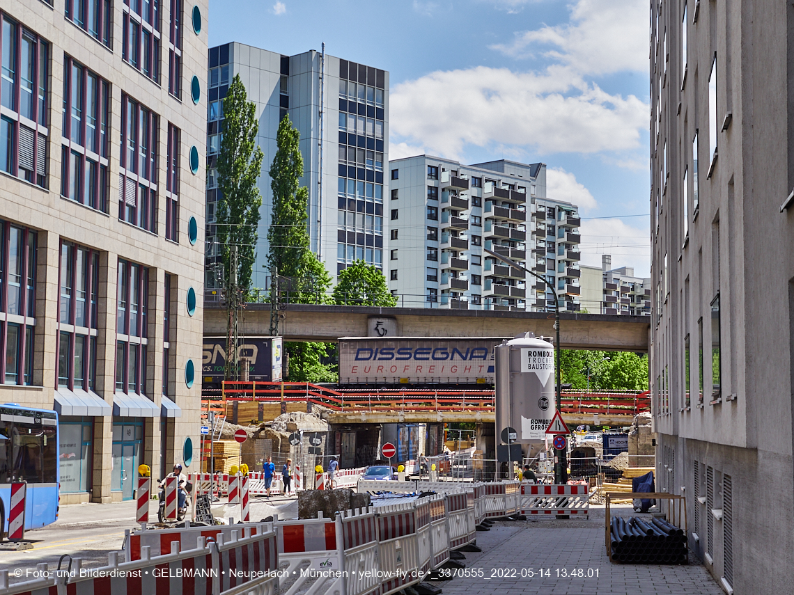 14.05.2022 - Neubau der Eisenbahnbrücke in der Balanstraße