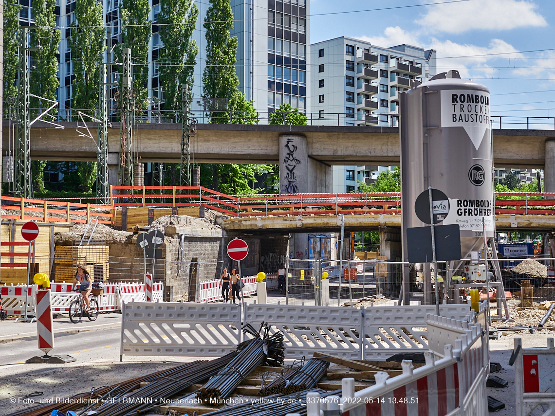 14.05.2022 - Neubau der Eisenbahnbrücke in der Balanstraße