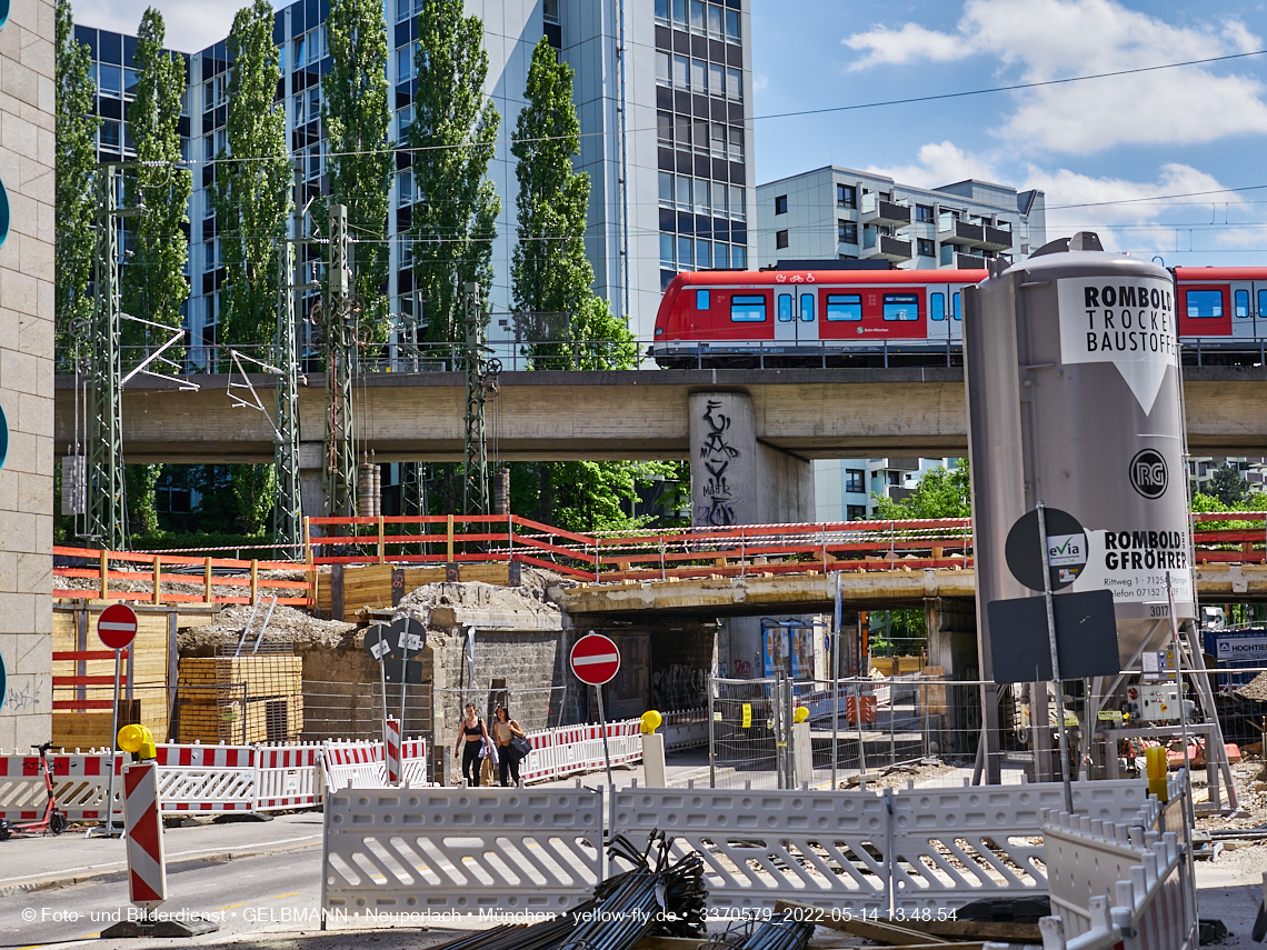 14.05.2022 - Neubau der Eisenbahnbrücke in der Balanstraße