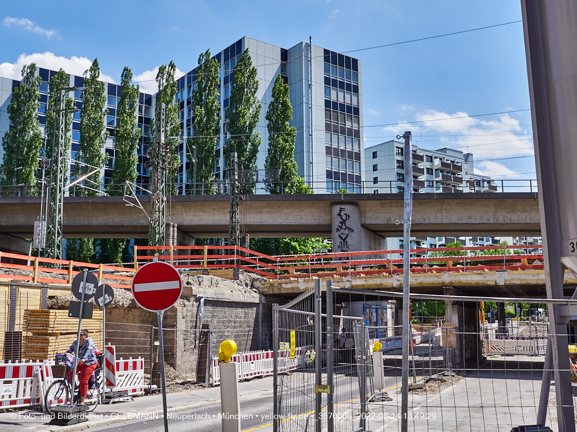 14.05.2022 - Neubau der Eisenbahnbrücke in der Balanstraße